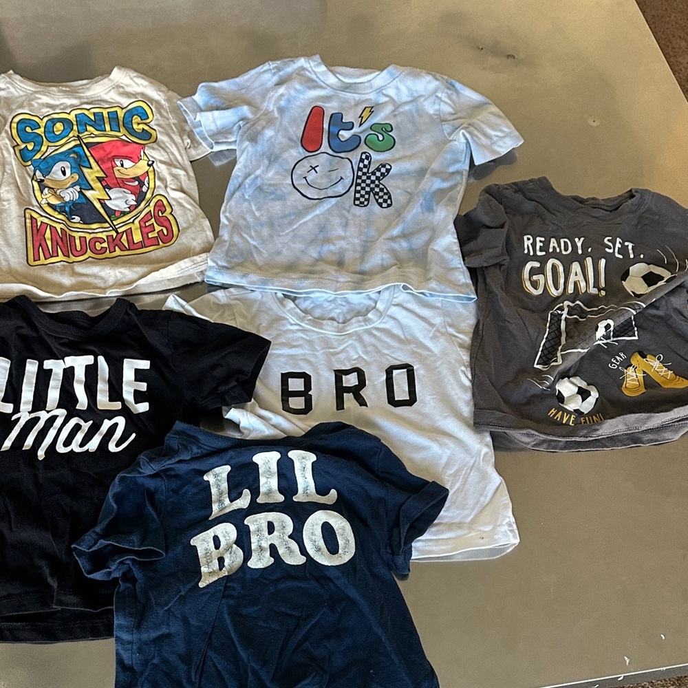 Kids Graphic T-Shirts Set - Multicolor